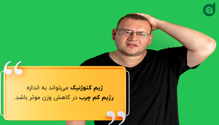 رژیم کتوژنیک و رژیم کم چرب می‌توانند به یک اندازه منجر به کاهش وزن ما شوند.